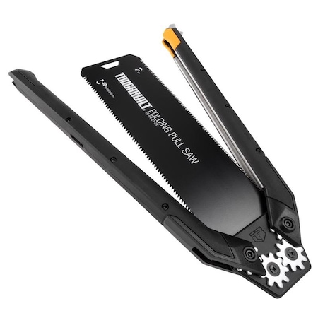 Toughbuilt ToughBuilt 9.75 in. Steel Folding Pull Saw 17 TPI Fine 1 pc TB-H4-21-2X